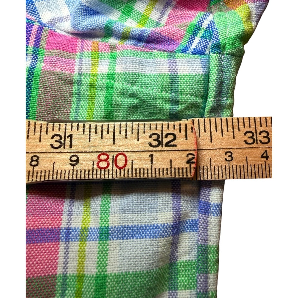 Polo Ralph Lauren Mens 4XB Plaid Button Down Shirt Green Pink Blue Big & Tall - Picture 8 of 9